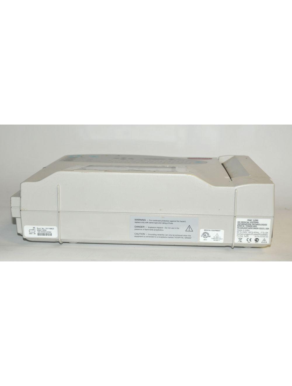 MAC 1200 General Electric EKG Electrocardiograph GE MAC1200 101116823 2007