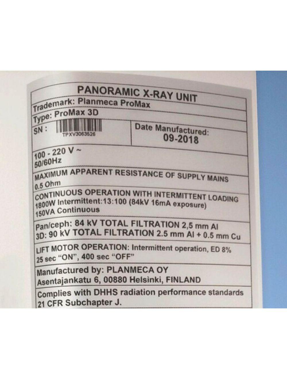Planmeca Promax 3D Imaging Panoramic Dental XRay Smart Panorex Diagnostic X-Ray Sol International Medical