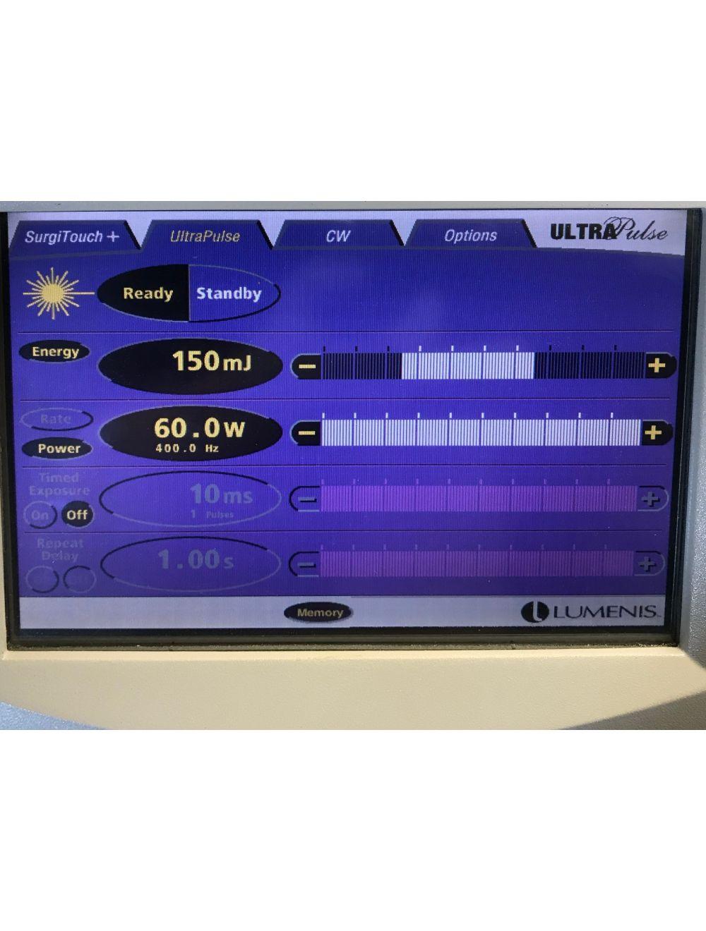 2009 Lumenis UltraPulse SurgiTouch Ultra Pulse 60W 225mJ CO2 Laser Encore DeepFX Lumenis