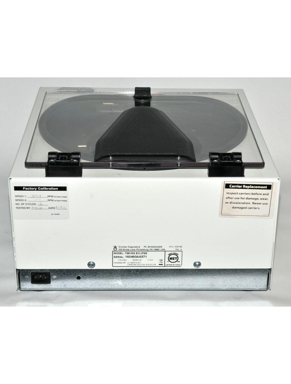 Drucker Diagnostics 755VES ECLIPSE Centrifuge PRP Platelet Rich Plasma 755 VES Sol International Medical