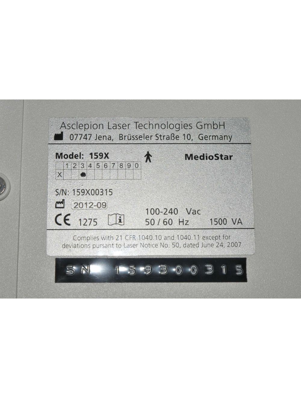 2012 Asclepion MedioStar NeXT Diode 810-950nm Laser System 159X Hair Removal HR