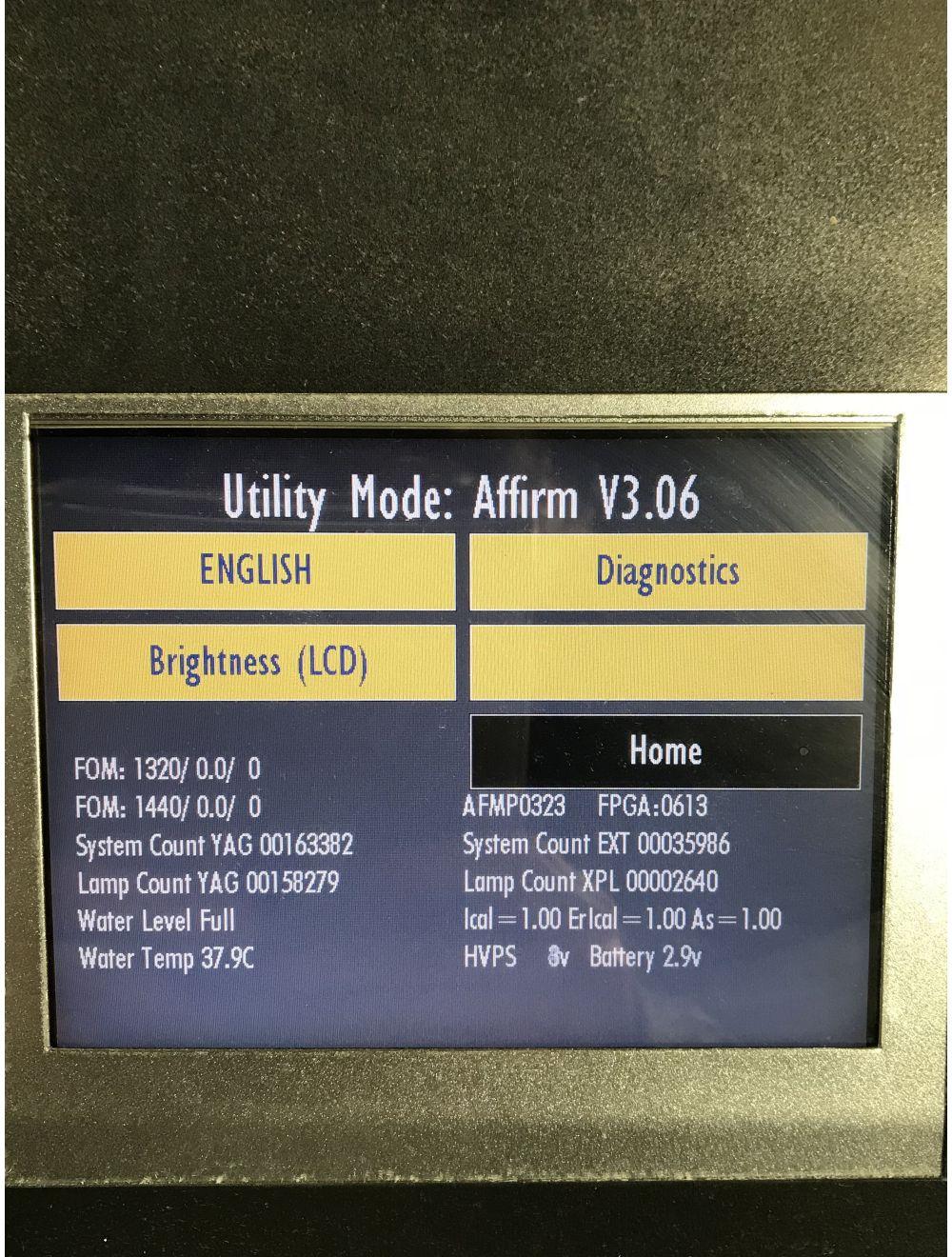 2011 Cynosure Affirm MPX Multiplex YAG Laser w/ 1320 1440 HP & XPL IPL Handpiece Cynosure