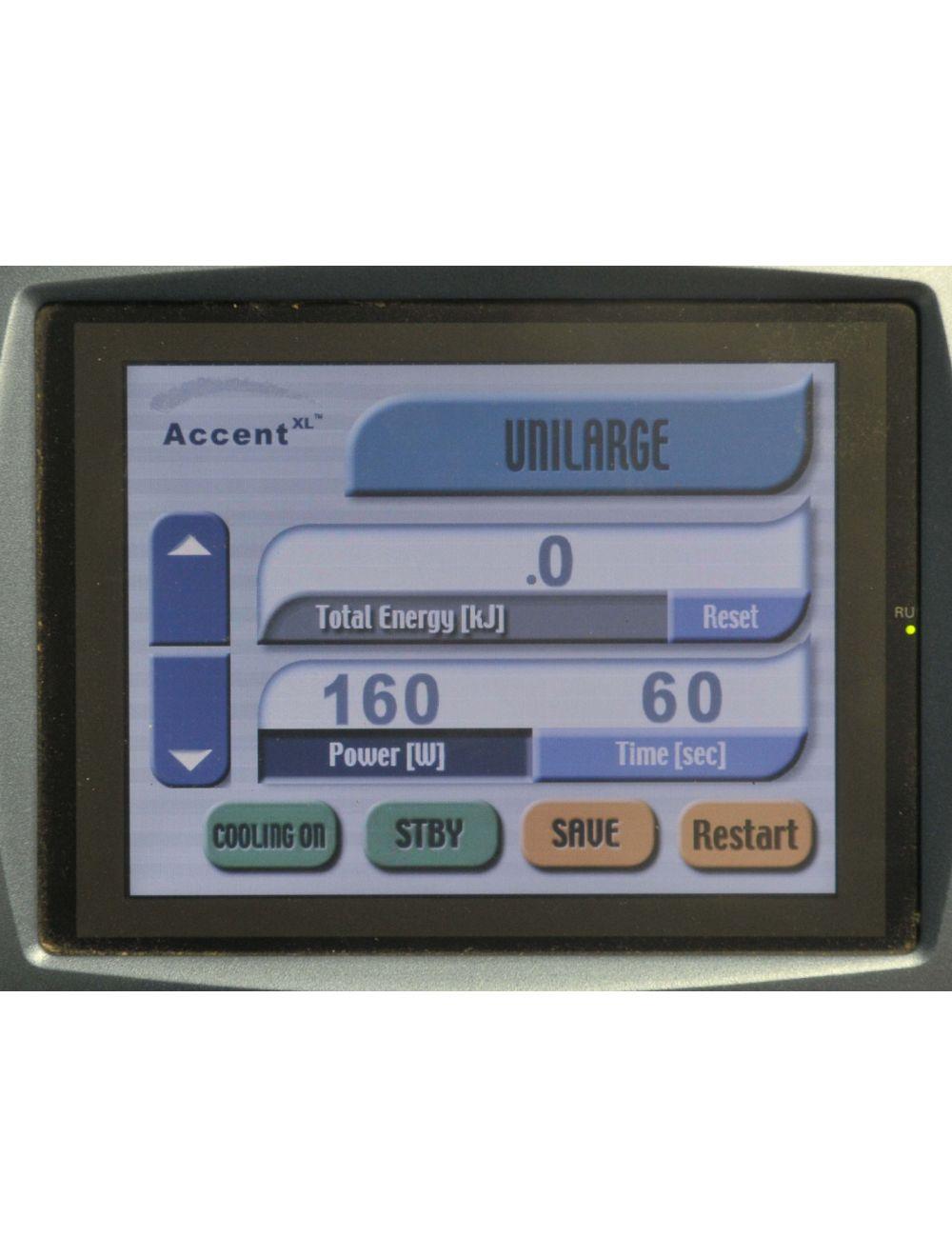 2008 Alma Accent XL RF Laser Skin Tightening Body Contour w Bipolar Unilarge HPs Alma
