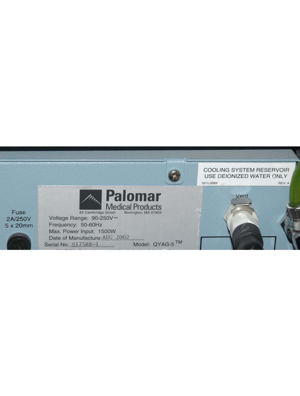 Palomar Q-YAG 5 Tattoo Removal System QYAG Laser Pigmented Lesions Skin - QYAG5