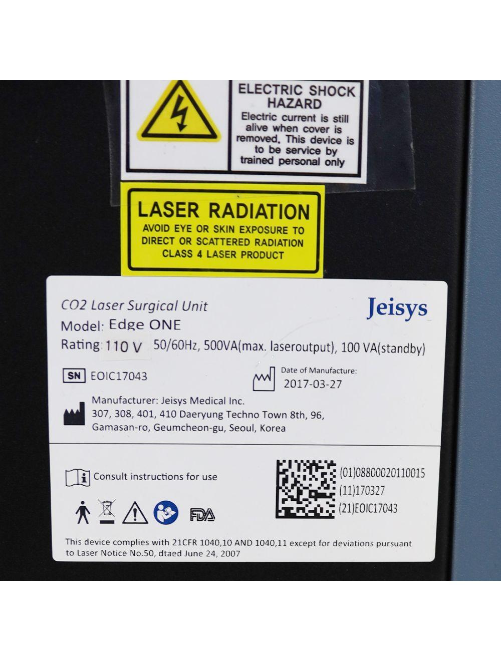 2017 Jeisys Edge One Fractional CO2 Laser Surgical Skin Resurfacing System