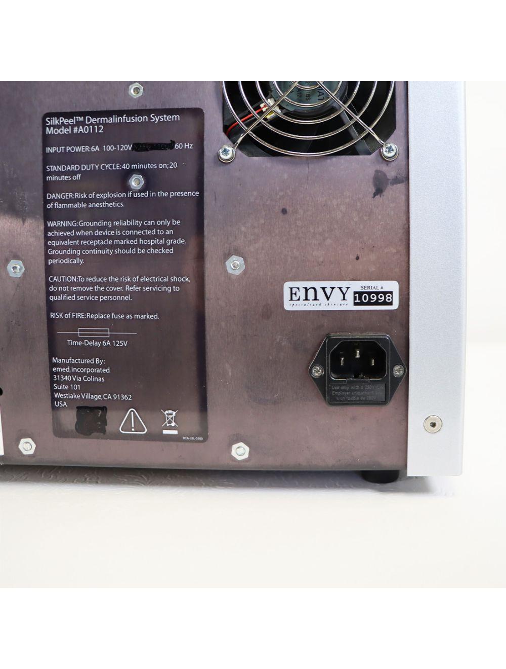Envy Medical SilkPeel Dermalinfusion Skin Resurfacing Treatment System 285.3 Hours Sol International Medical