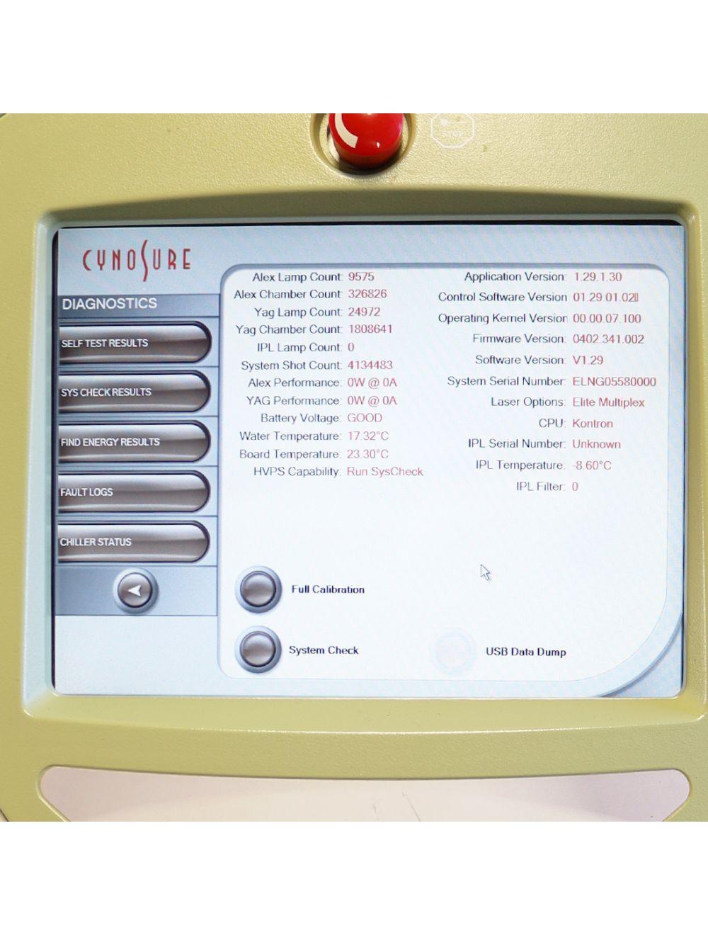 2015 Cynosure Elite Multiplex MPX Laser Cooled YAG 1064 Alex 755nm Hair Removal Cynosure