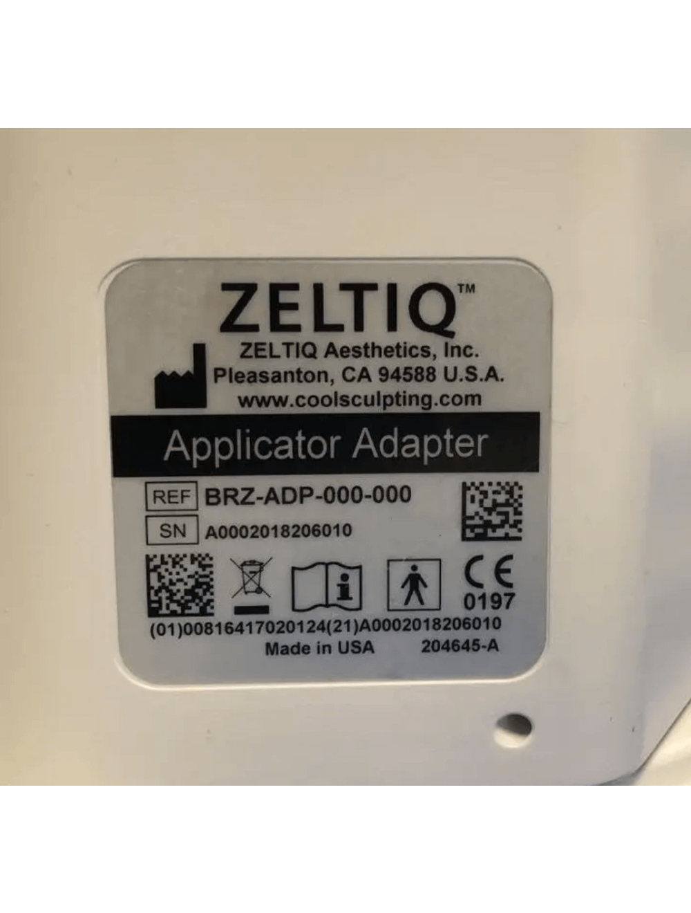 2018 Zeltiq CoolSculpting Body Contouring Cryolipolysis System