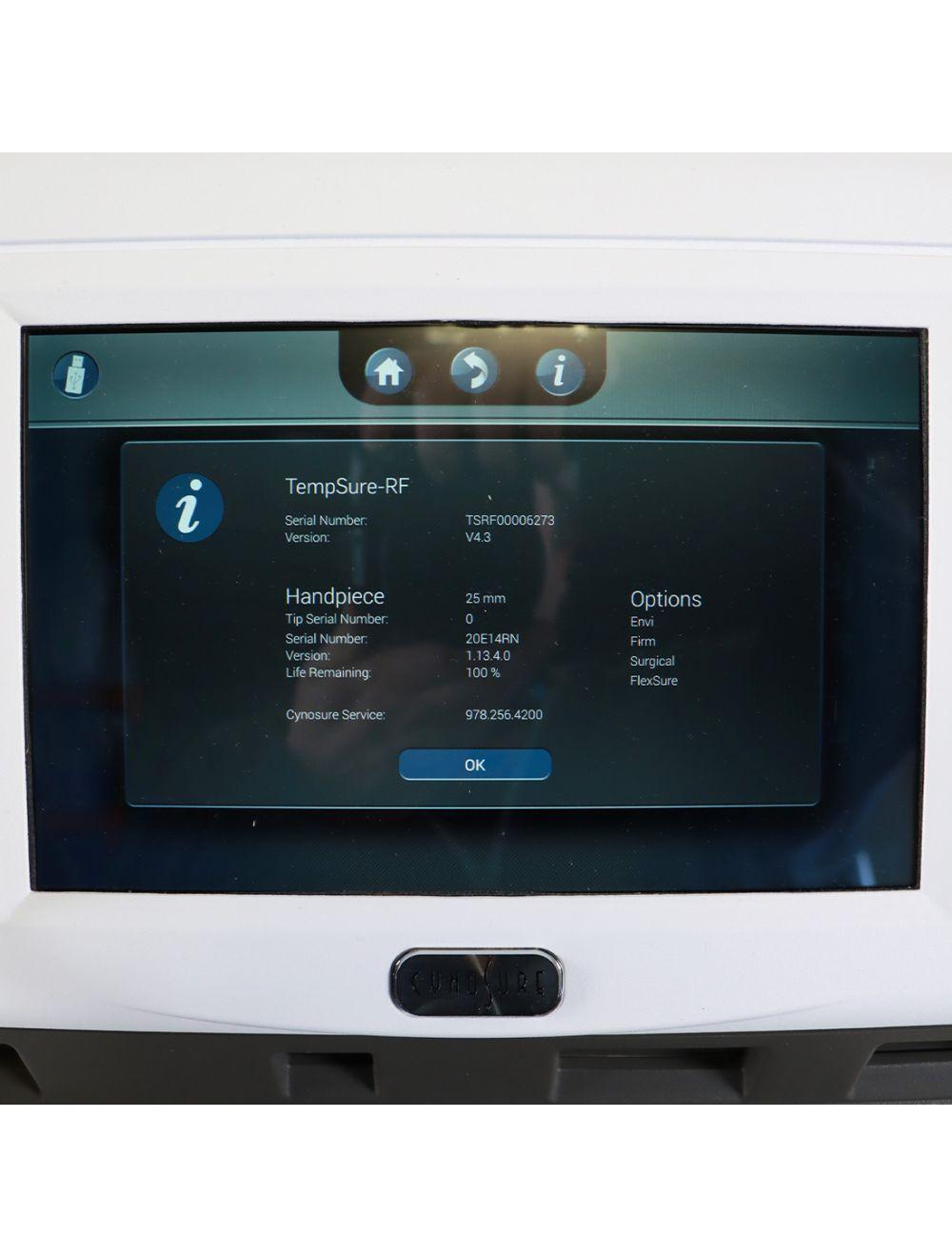2020 Cynosure Ellman TempSure RF Vitalia Envi Firm Surgical FlexSure System Cynosure