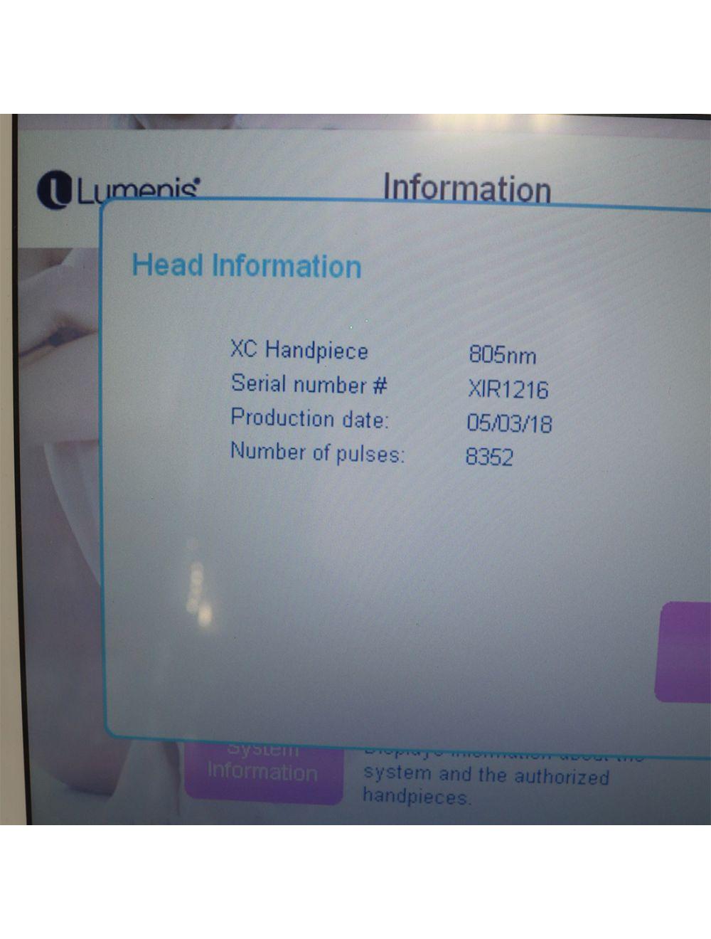 2018 Lumenis LightSheer Desire Diode Laser Hair Removal 2 Handpieces Low Pulses