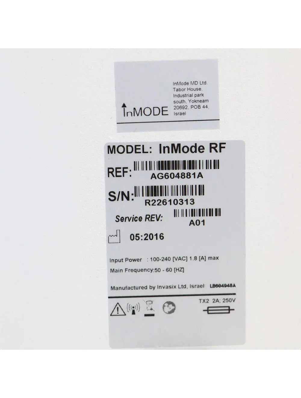 2016 Invasix InMode RF RadioFrequency MiniFX Cellulite Reduction Dimpled Skin InMode