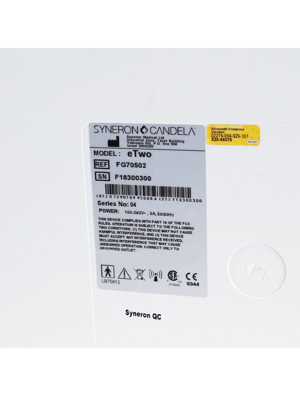 2018 Candela Syneron eTwo E2 RF Facial Rejuvenation Wrinkles Skin Tightening