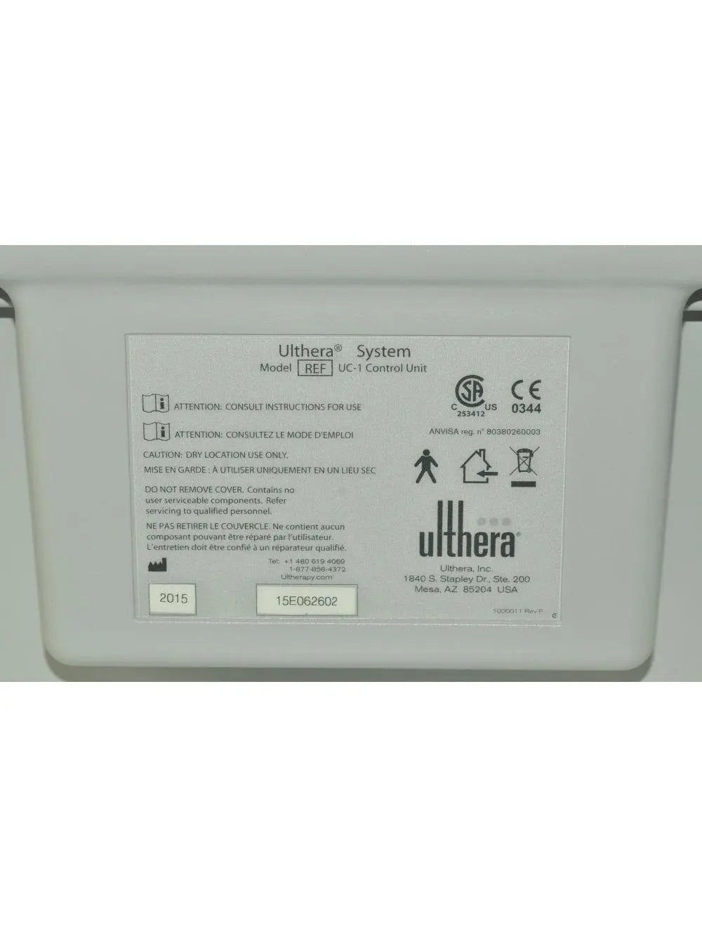 2015 Ulthera Ultherapy DeepSEE Ultrasound Skin Tightening Contouring System