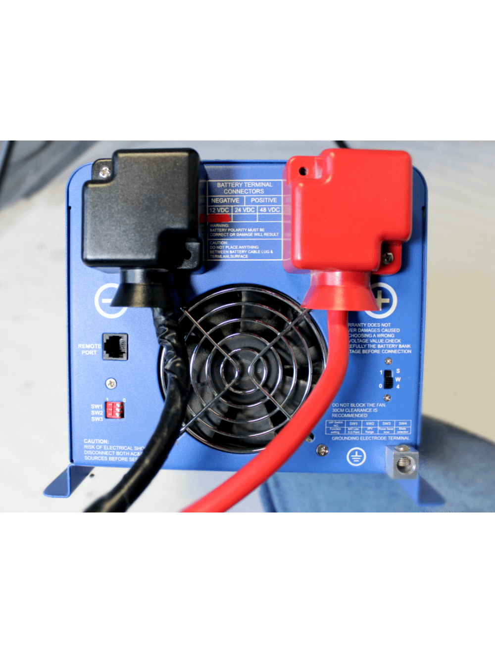 2000 Watt Pure Sine Inverter Charger 12Vdc to 120Vac Output and Battery Sol International Medical
