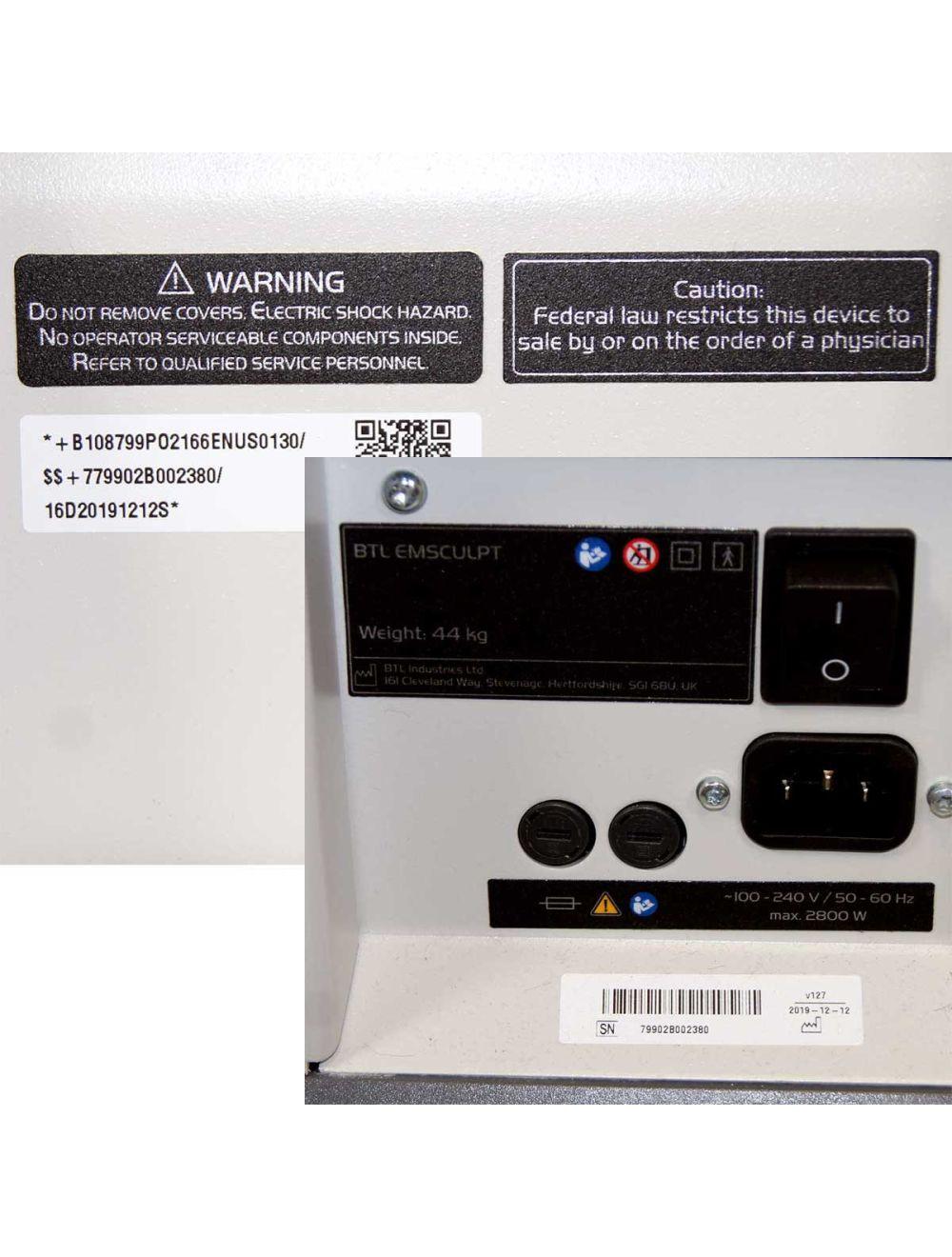 2019 BTL EMSculpt w/ EMSella Chair Electromagnetic Sculpting Pelvic Incontinence