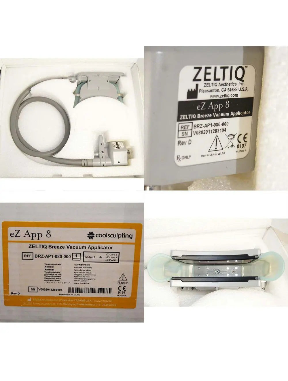 2011 Zeltiq CoolSculpting Body Contouring Fat Reduction System w/ 4 Applicators