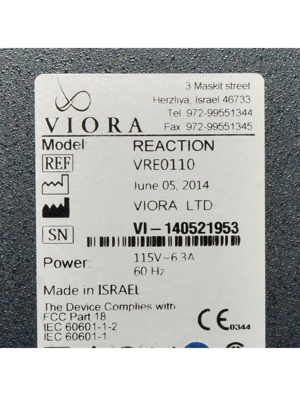 2014 Viora REACTION RF Skin Tightening Body Contouring Radio Frequency System Sol International Medical