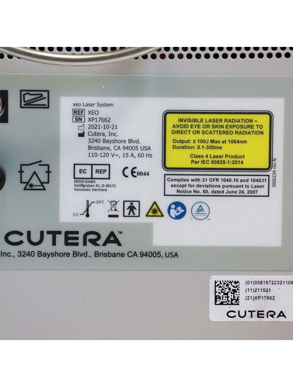 2021 Cutera Xeo Skin Resurfacing Nd: YAG ProWave LX Laser 1064nm Laser System Cutera
