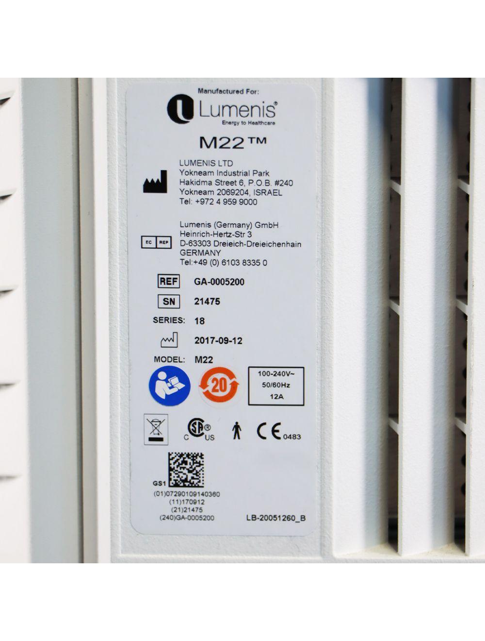 2017 Lumenis M22 ResurFX IPL Q-Switched NdYag System Lumenis