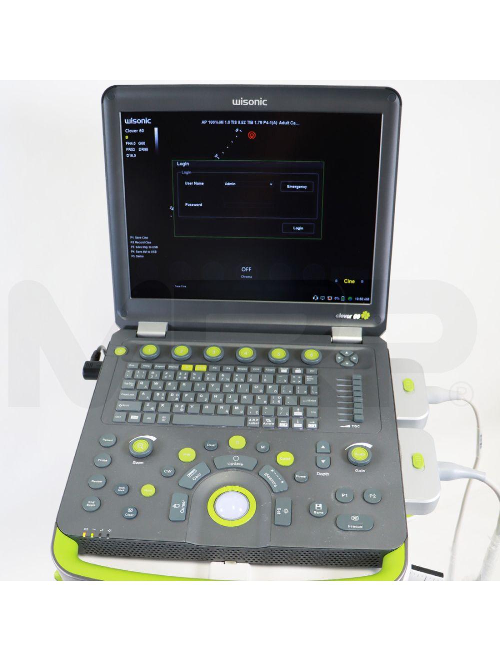 2023 Wisonic Clover 60 Diagnostic Ultrasound System W/ Trolley Cart Sol International Medical