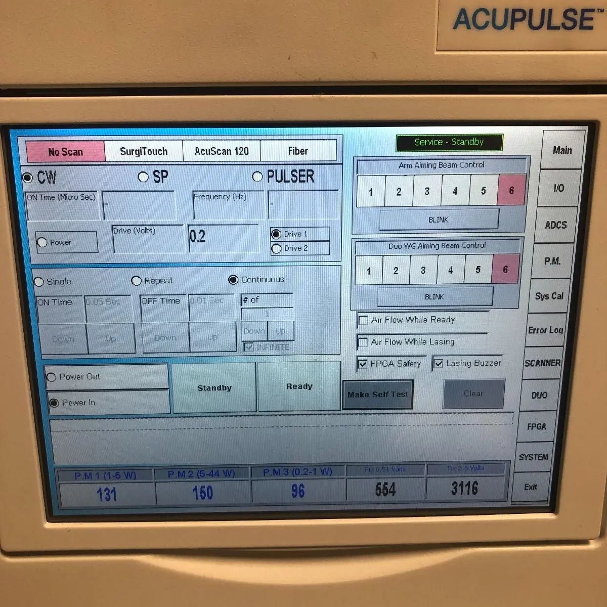 2017 Lumenis AcuPulse WG 40W CO2 Fiber Laser AccuPulse Accu Pulse FiberLase