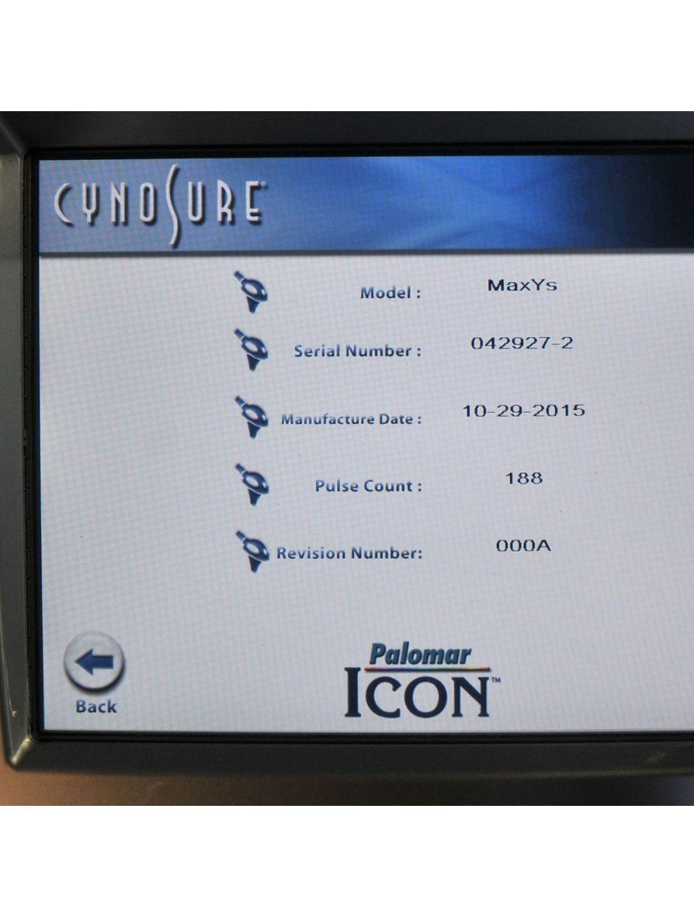 2015 Palomar ICON Laser MaxYs Handpiece Lesions Hair Removal * Low Pulse Counts! image 10