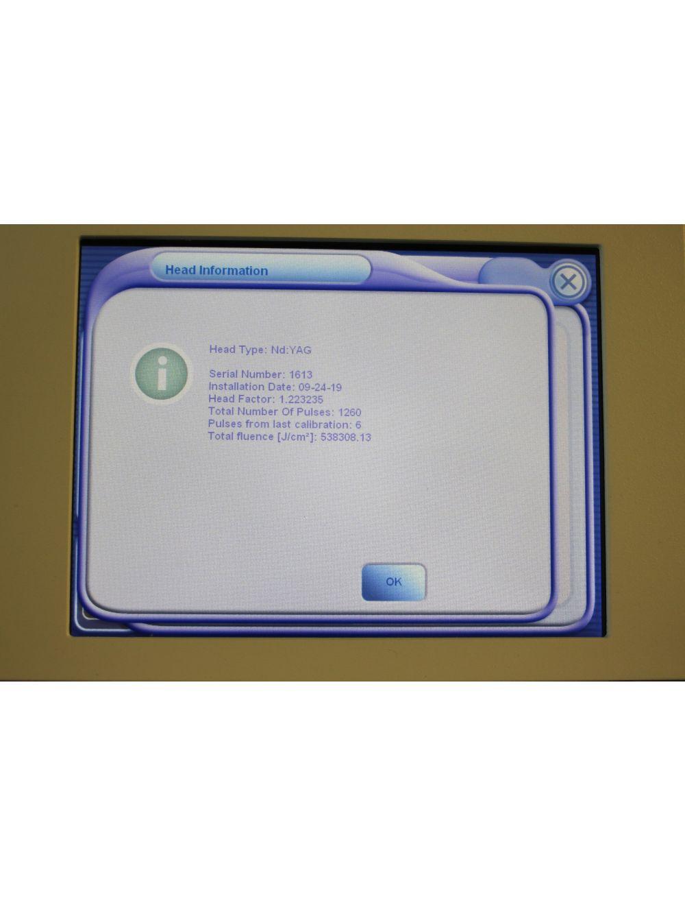 2017 Lumenis M22 Multi Spot NdYAG 1064 Laser Handpiece LOW 1200 SHOTS SA-1020220 image 4