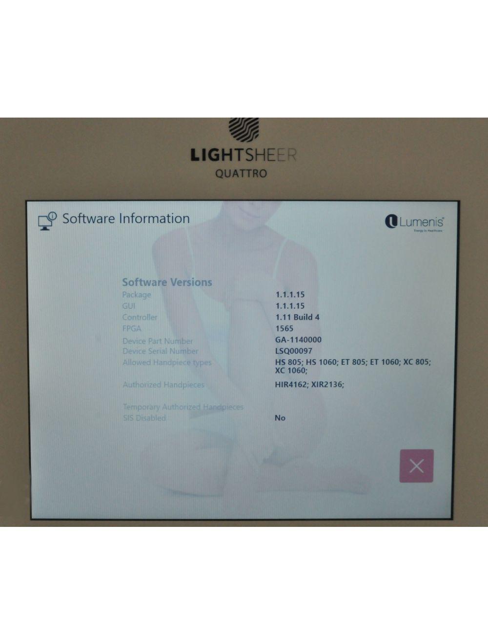 2019 Lumenis LightSheer Quattro Diode Laser Hair Removal Light Sheer 805 1060 nm image 9