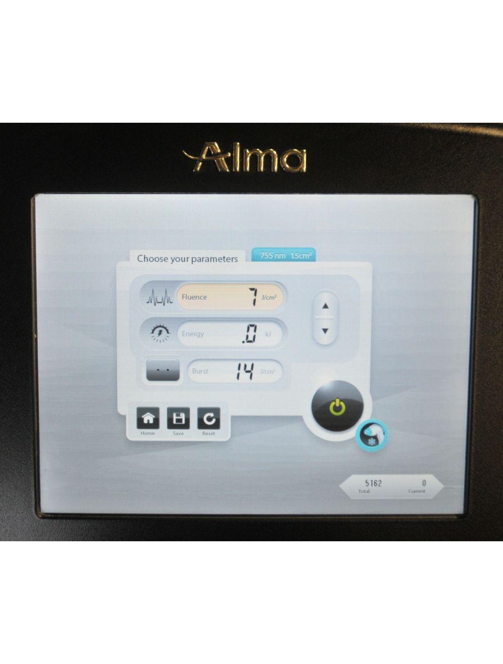 2018 Alma Soprano ICE Platinum Diode Laser ALEX Handpiece 755 nm LOW SHOTS! 5162 image 9