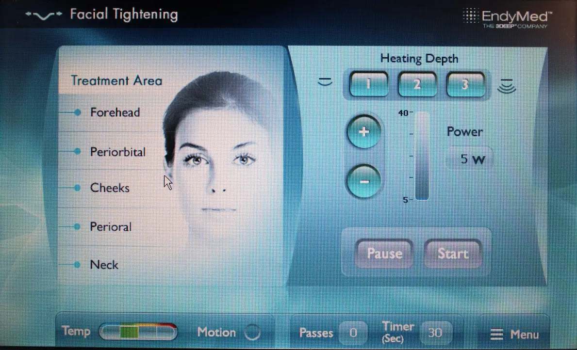 2011 EndyMed GLOW 3DEEP RF Skin Tightening Body Contouring System Sol International Medical