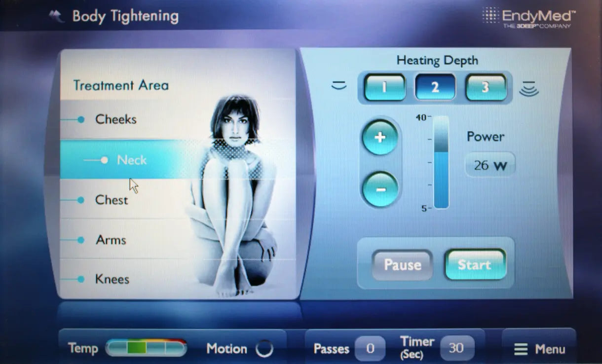 2011 EndyMed GLOW 3DEEP RF Skin Tightening Body Contouring System Sol International Medical