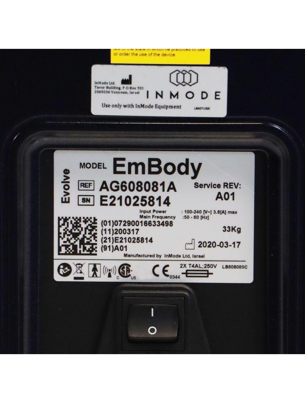 2020 InMode EvolveX Embody Full Body Remodel Muscle Toning EMS RF Tite Transform image 7