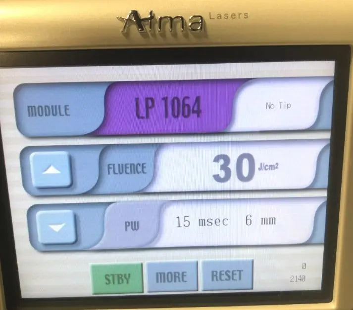 Alma Harmony XL LP Nd:YAG 1064nm Skin Rejuvenation Laser Handpiece LOW SHOTS