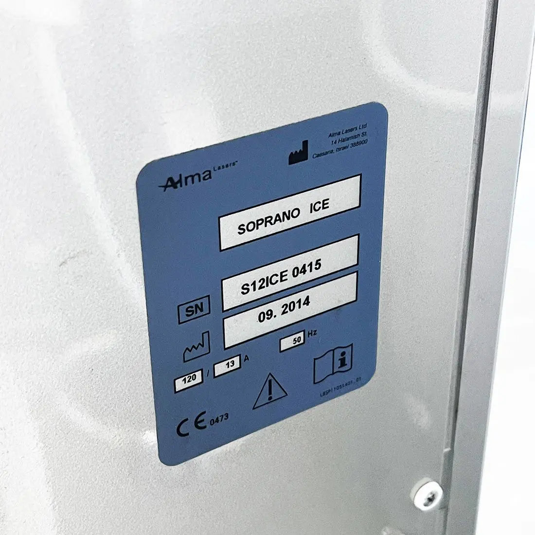 2014 Alma Lasers Soprano ICE Laser Hair Removal System NIR LOW SHOTS! Alma