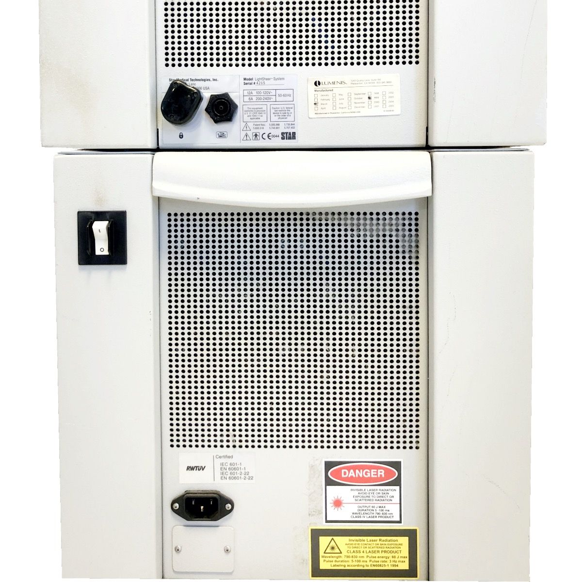 1999 Coherent Palomar LightSheer SP Laser Hair Removal Reduction Diode System