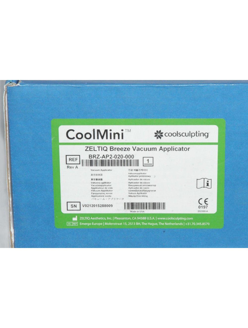 ZELTIQ CoolMini Coolsculpting Breeze Vacuum Applicator BRZ-AP2-020-000 Cool Mini image 12